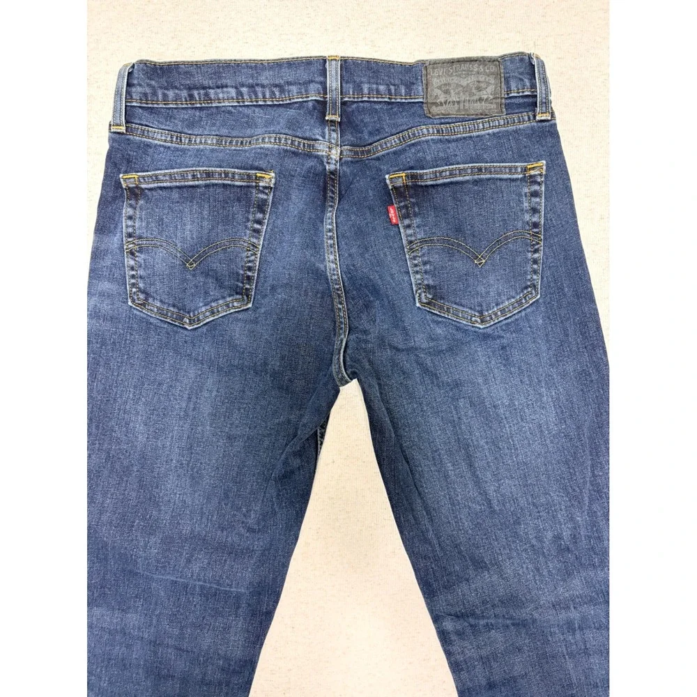 Levis 511 Slim Fit Jeans Mens 34x34 Blue Denim WaterLess 04511-1907 Medium Wash